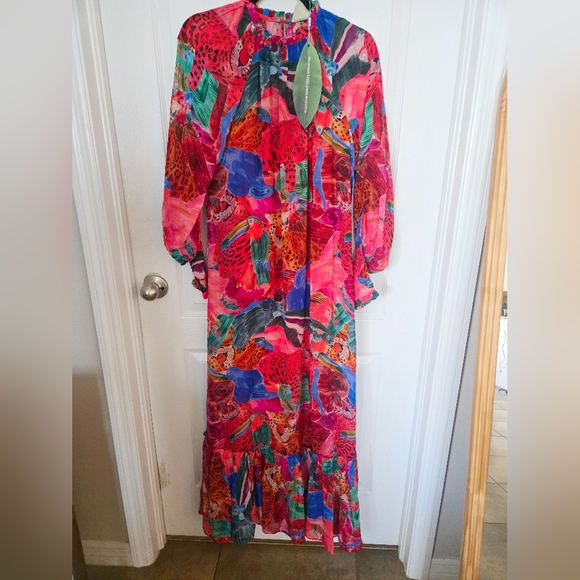 FARM Rio Dresses & Skirts - FARM RIO ANIMAL COLLAGE Maxi Dress**NO BELT***